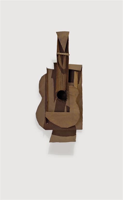 sheet metal guitar|Pablo Picasso Guitar Paris, January–February 1914.